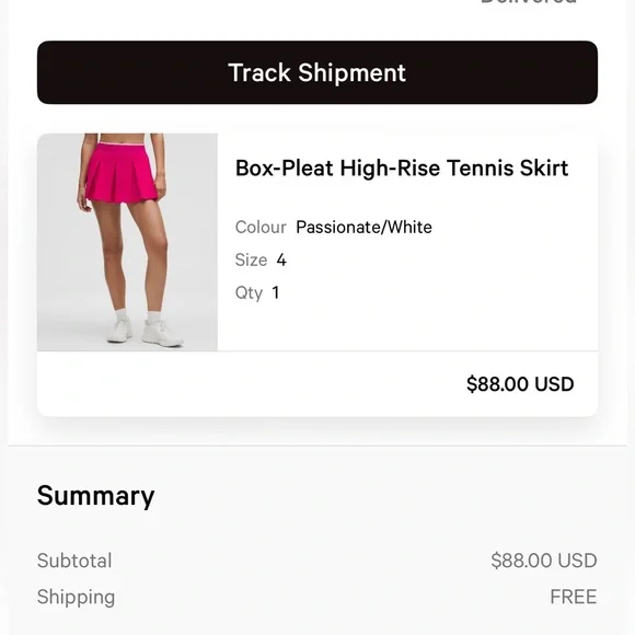 Lululemon Box Pleat Skirt in Passionate Pink size 4 NWOT - Picture 11 of 11